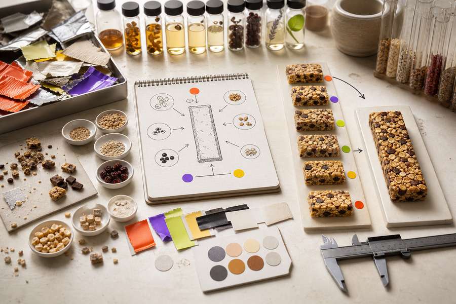 Food memories and archival fragments translated into prototype specifications