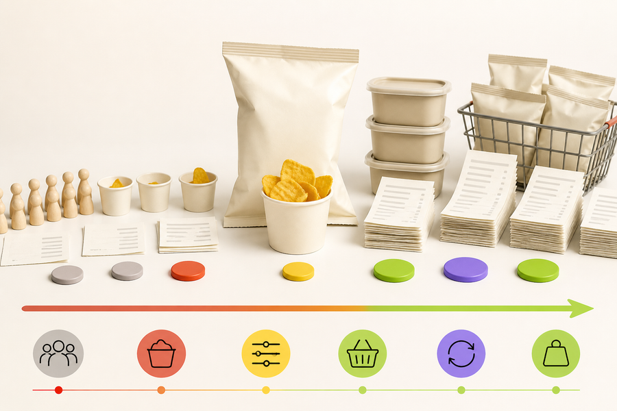 Packaged-food demand evidence progressing from attention to repeat purchase