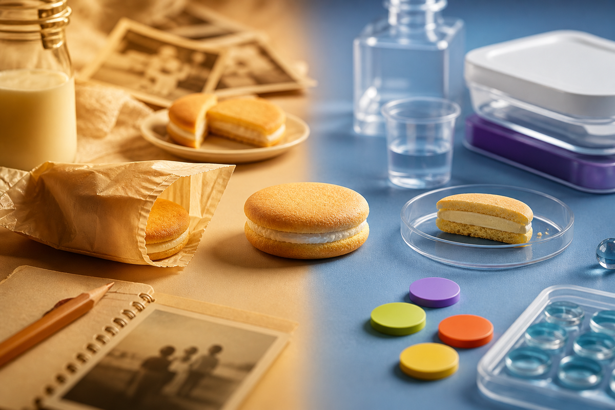 Nostalgic product memory contrasted with present-day demand evidence